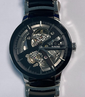 Rado Centrix Black Skeleton Auto Stainless Steel Men's 38mm Watch 734.0178.3