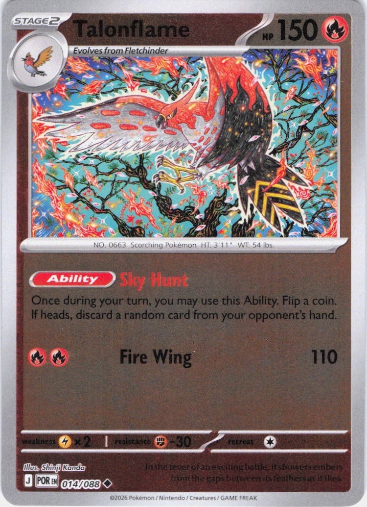 Talonflame - 014/088 - Perfect Order - Reverse Holo - NM/M