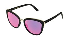 Foster Grant Women's Gold/Black Mirror Lenses Sunglasses i84