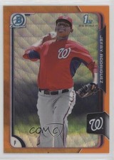 2015 Bowman Chrome Prospects Orange Wave Refractor Jefry Rodriguez #BCP205 09wc