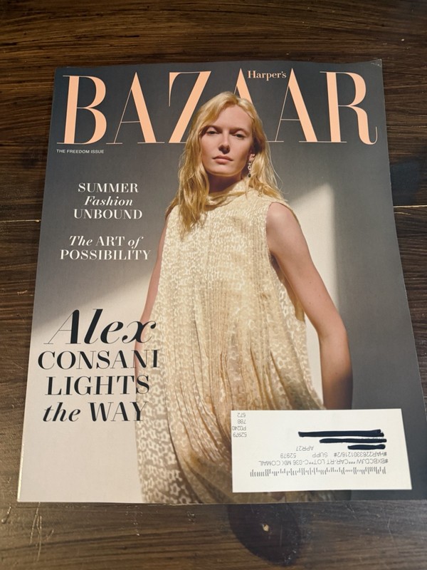 Bazaar Magazine Alex Consani Summer 2026 NEW