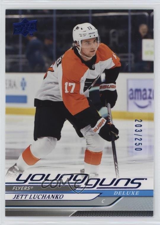2024-25 Upper Deck Series 2 Young Guns Deluxe 203/250 Jett Luchanko #484 19eq