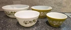 Vintage Pyrex Spring Blossom /  Crazy Daisy Nesting Mixing Bowl Set 401-404