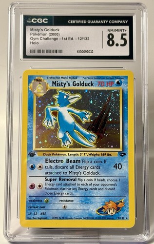 Misty's Golduck (1st Edition) graded CGC 8.5 for sale on eBay