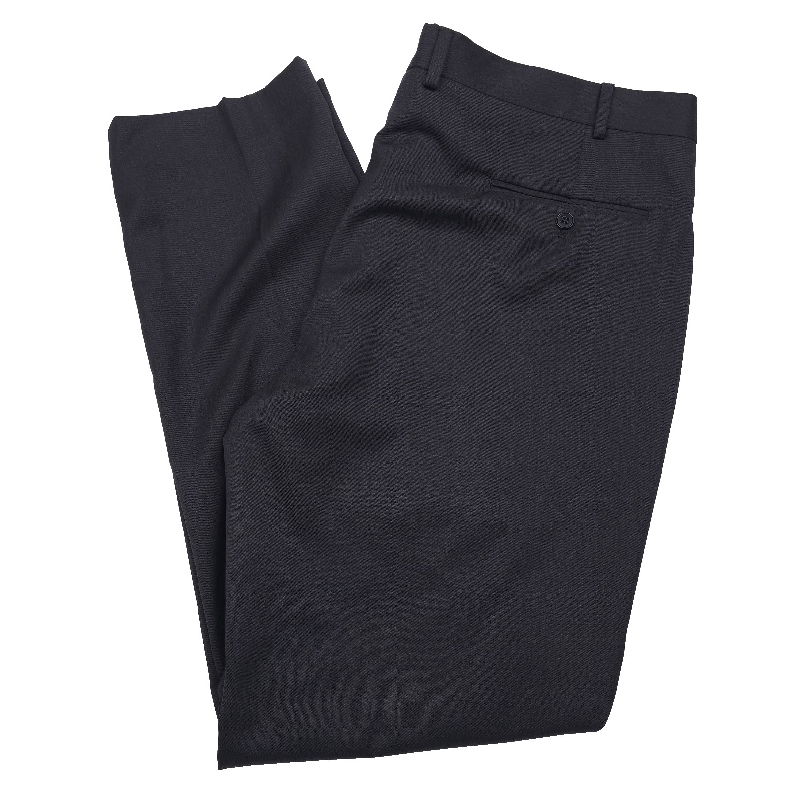 Scotch - Soda Wool Suit Pants Mens 40 X 32 Charcoal Black Flat Front 8290₽