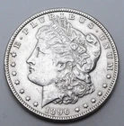 1896-P Morgan Dollar Silver US Coin Better Date $1.00 Coin, No Reserve $