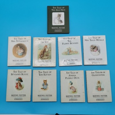 9 Beatrix Potter Books Set Vintage 1987 F Warne New Colour Reproductions Tales