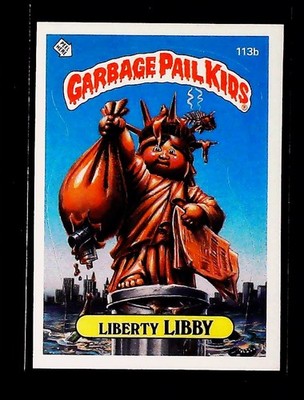 1986 Topps Garbage Pail Kids Series 3 Liberty Libby #113b