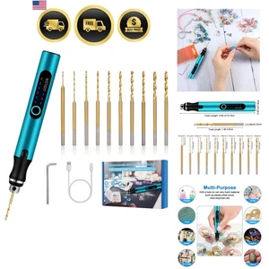 3-Speed Cordless Mini Drill Pen, Rechargeable DIY Electric Hand Drill with 10...