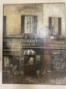 Paris Cafe Painting | eBay