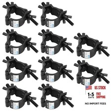 10 Pack Black Truss Clamps,Aluminum Alloy DJ Light Clamp,Fits O.D. 2 Inch