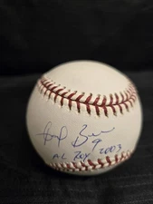 Angel Berroa Autographed MLB Baseball Insc- AL ROY 2003 Tri-Star & MLB Hologram