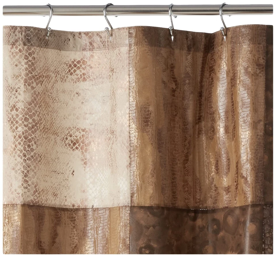 Zambia Collection, Shower Curtain, Chocolate 72.00" x 70.00" - Image 2 of 4
