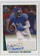 2021 Leaf Memories 1990 Base Green Spectrum 12/35 Dontario Drummond Auto 1b8