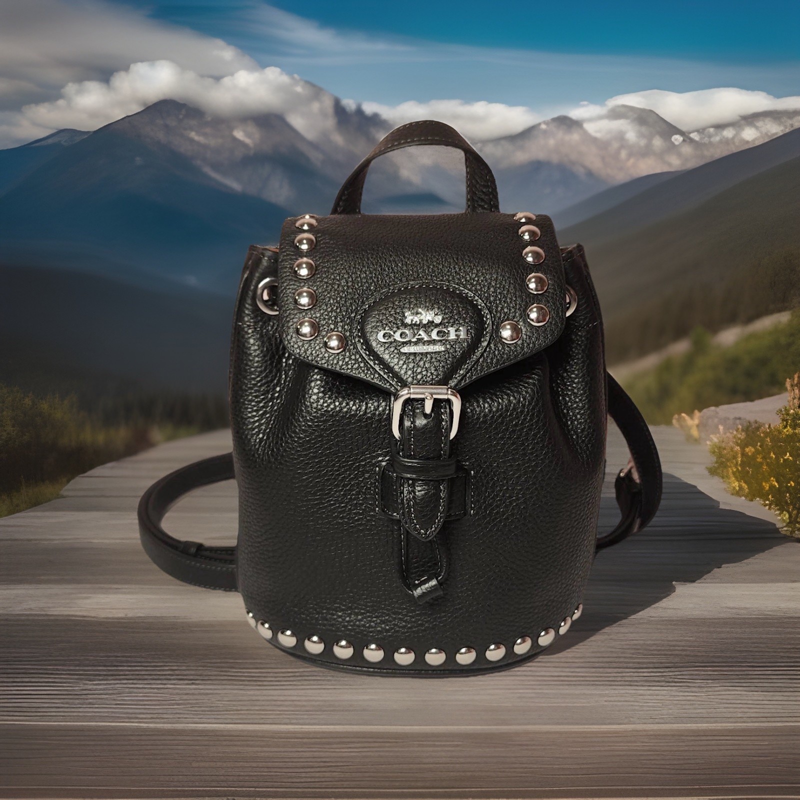 Coach Rivet Amelia Drawstring Backpack/Sling/Hand… - image 1