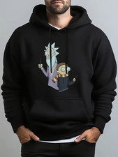 Rick and Morty Men'S Funny Graphic Print Hoodie Rick, Morty, Summer  Mr. Poopy
