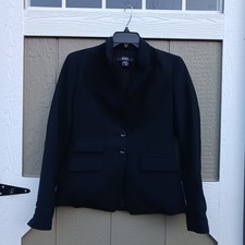 Body by Victoria Black Lined Tailored Two Button Blazer 4