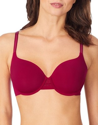 NWT Le Mystere 34D Second Skin Back Smoother Bra 5521 Rouge 128873