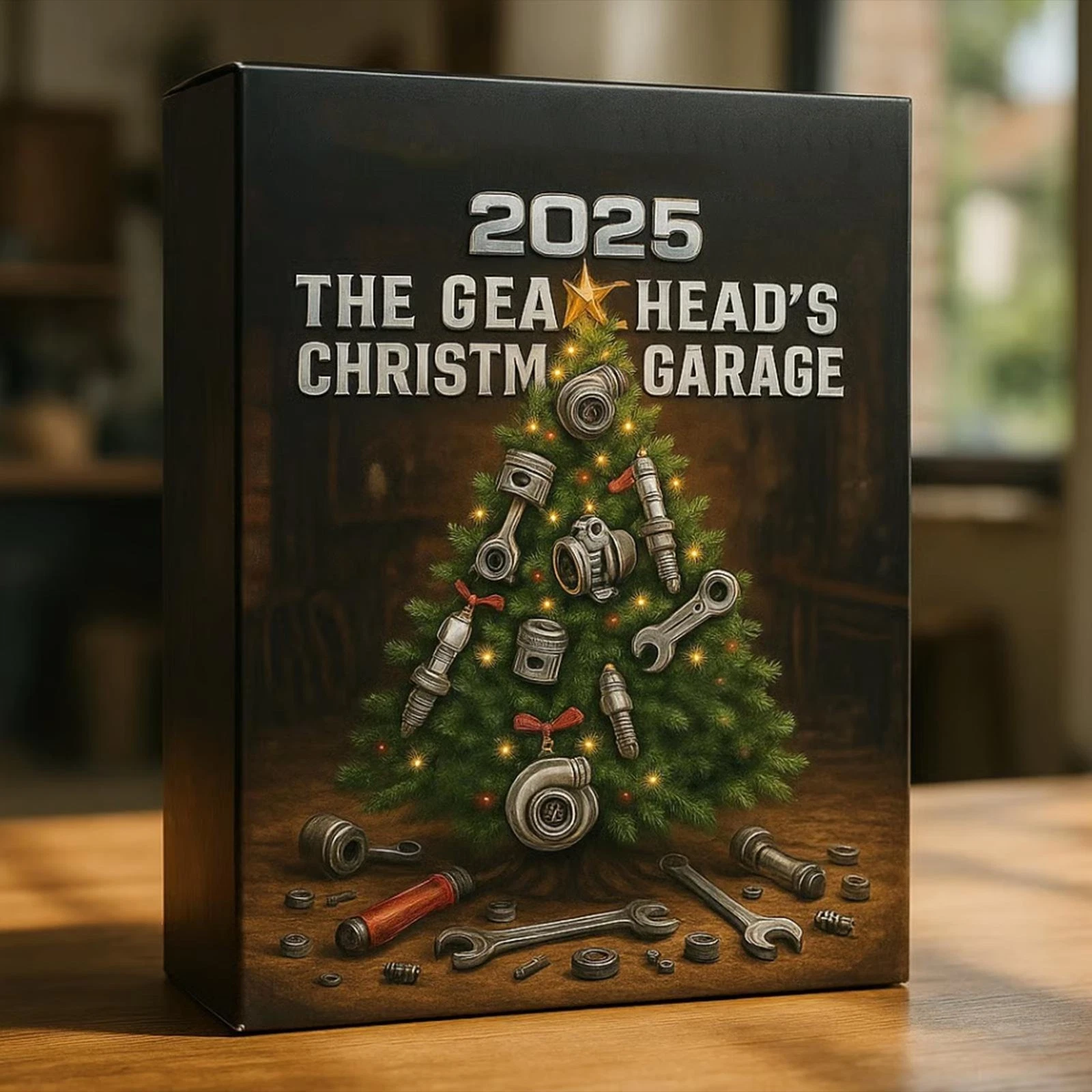 Christmas Advent Calendars 2025 2D Acrylic Auto Part Tools Pendants 24 Days