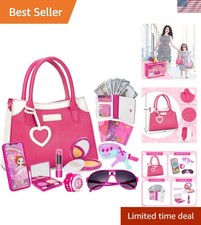 Charming Princess Play Purse Set for Girls 3-8  21 Fun Accessories Included