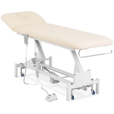 Lettino Massaggio Elettrico Estetica Massaggi Fisioterapia Beige 200 Kg 53-92cm