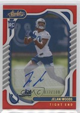 2022 Panini Absolute Rookies Spectrum Red 32/100 Jelani Woods #168 e6p