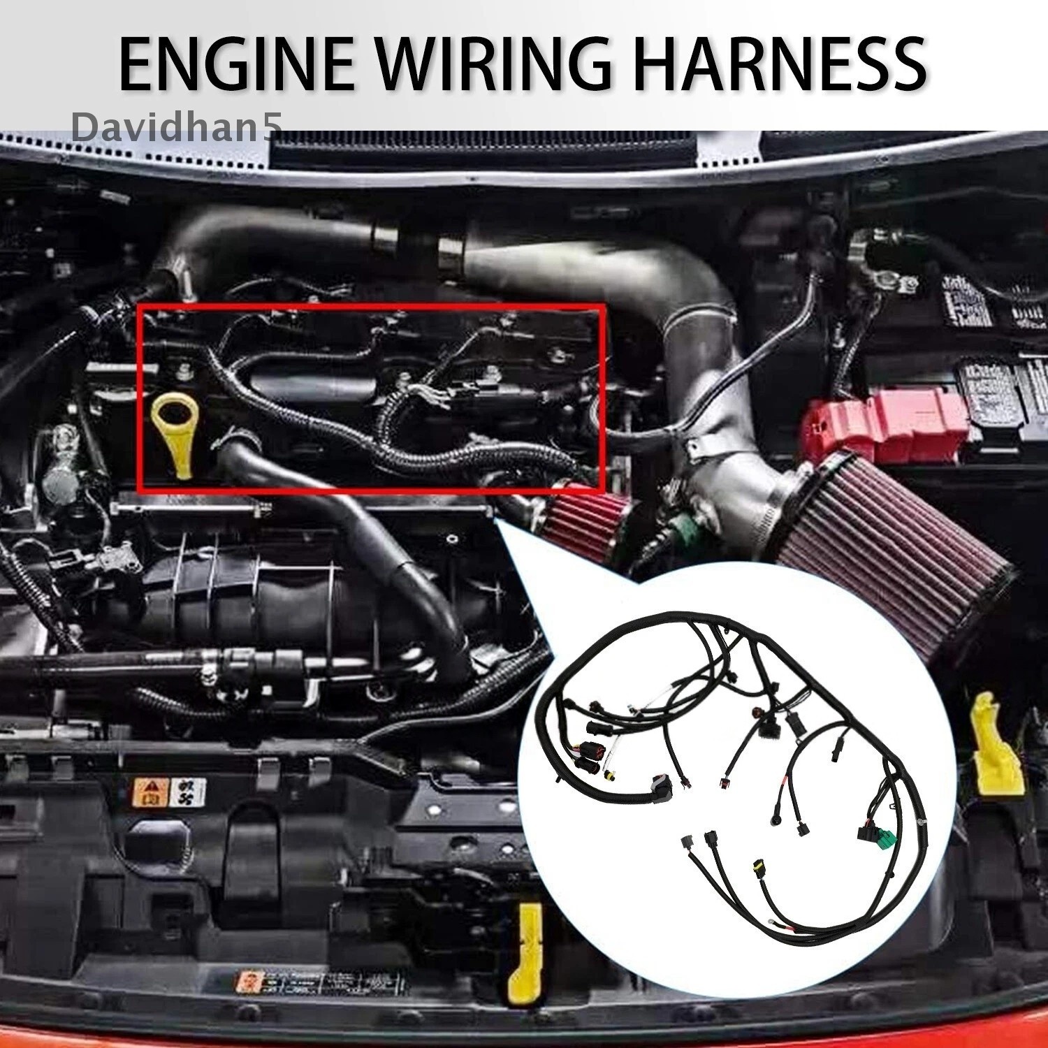 For 2005-07 Ford Super Duty 6.0L Diesel Engine Wiring Harness 5C3Z-12B637-BA New