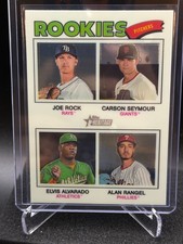 Rock/Seymour/Alvarado/Rangel 2026 Topps Heritage Chrome Base Quad Rookies #389