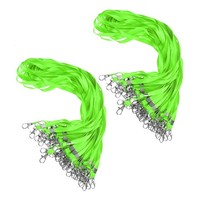 100Er Pack Lanyards FüR Id-Karten, GrüN 1 Cm Breit