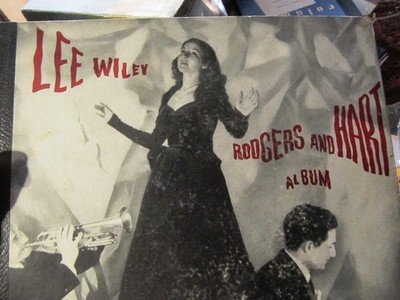 1940 LEE WILEY Rodgers and Hart BROADWAY HITS GALA Album Joe Bushkin Bud Freeman