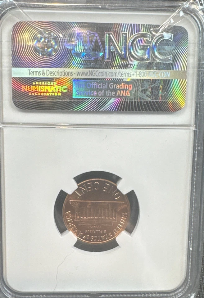 1963 Lincoln Cent NGC MS66 RD Quality High Grade  - Image 2 of 2