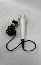 Unbranded White Handheld Vocal Wired Karaoke Microphone Not Tested