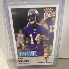 Fleer Platinum 2003 Nate Burleson Rookie RC Minnesota Vikings #230 Card. rookie card picture