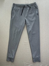 Rhone Mens M Medium Grey Spar Fleece Joggers Tracksuit Bottoms Gym Sweatpants UK