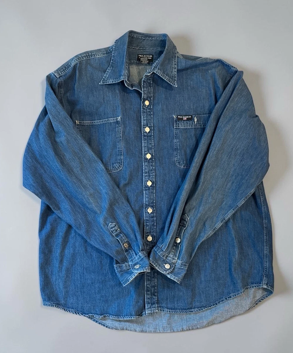 Polo Ralph Lauren Denim Regular Size Casual Button-Down Shirts for