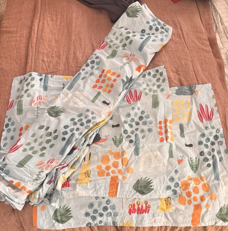 Pottery Barn Kids Enchanted Forest Duvet Cover and Sham FULL SIZE BED