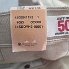 Deadstock NOS NWT Vintage 2008 Levi’s 501XX 32x36 STF Khaki Jeans — photo 5