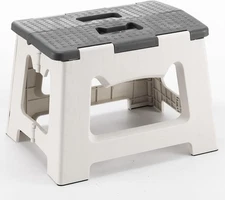 Foldable 9'' Step Stool for Kids & Adults, Holds up to 300Lb, Lightweight Collap