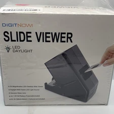 Rybozen 35mm Slide Viewer LED Daylight 3X Magnification AA Battery Powered Desk 