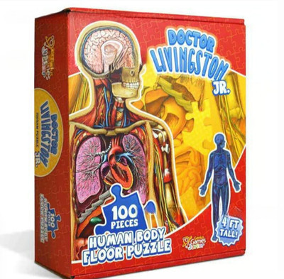 Human Anatomy Puzzle,4FT Life-Size Human Body Floor Puzzle,Interactive Model