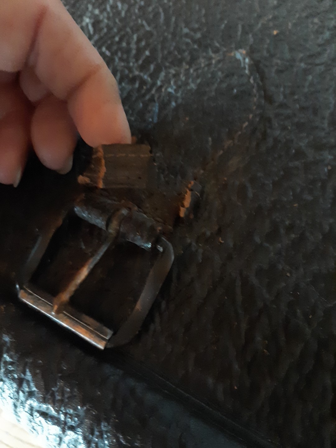 Vintage LIKLY Cow Hide Suitcase