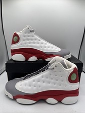 Nike AIR JORDAN XIII 13 RETRO Size 7Y Youth White Red Gray 414574-126