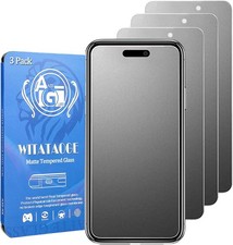 3PCS Matte Screen Protector  Tempered Glass for iPhone 14 Pro Max 6.7 Inch Anti