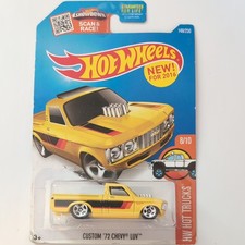 Hot Wheels Custom '72 Chevy Luv HW Hot Trucks 1:64 Yellow/Black Diecast