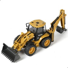 1/50 Scale Die-Cast Backhoe Loader Excavator ...