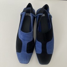 Camper Schuhe Sandalen Blau Schwarz Leder Gr 41/ 7,5 