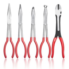 5-Piece Needle Nose Pliers Set for Cutting Steel Wire
