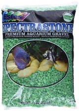 Spectrastone Permaglo Green Aquarium Gravel for Freshwater Aquariums, 5-Pound