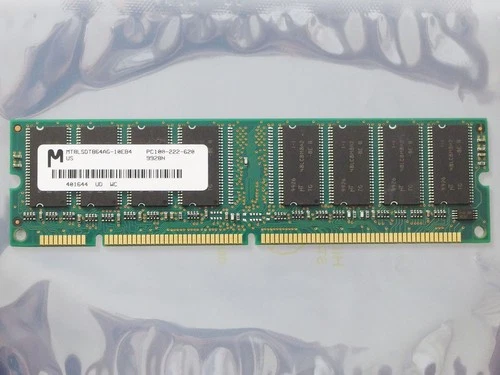 Micron MT8LSDT864AG-10EB4 64MB PC100 CL2 168-pin DIMM SDRAM