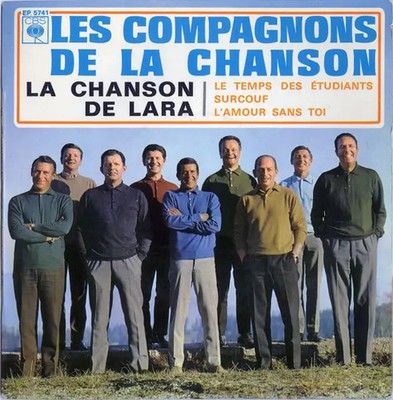 Les Compagnons De La Chanson La Chanson De Lara Vinyl Single 7inch NEAR MINT